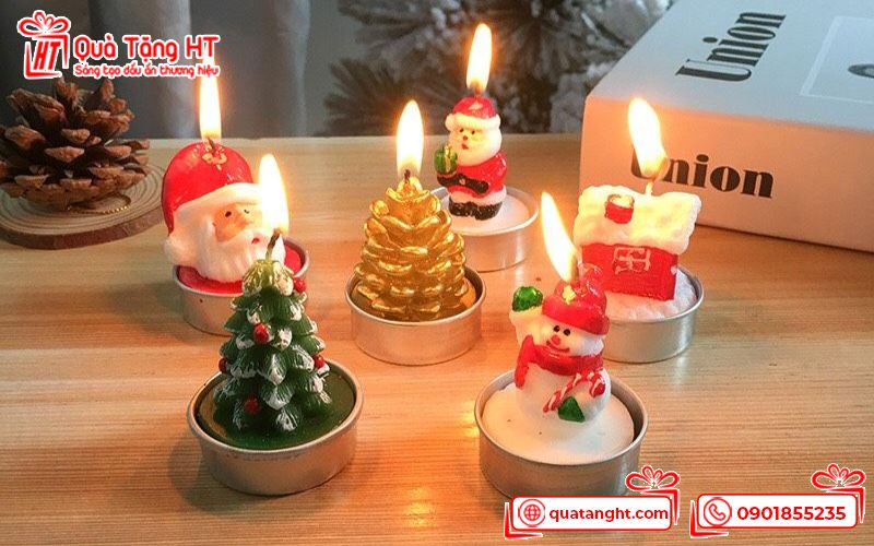 Nến thơm làm quà tặng giáng sinh cho khách hàng