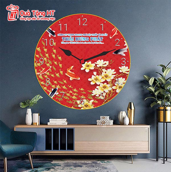 Đồng hồ in logo làm quà tặng đầu năm cho doanh nghiệp