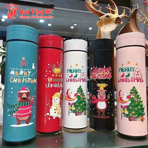 Bình giữ nhiệt in hình giáng sinh làm quà tặng ý nghĩa
