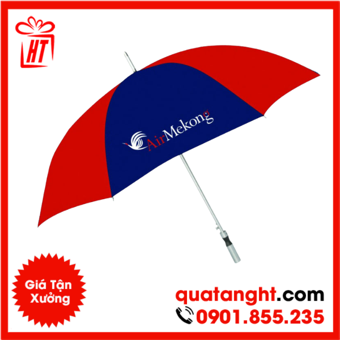 Mẫu ô dù cầm tay in logo doanh nghiệp