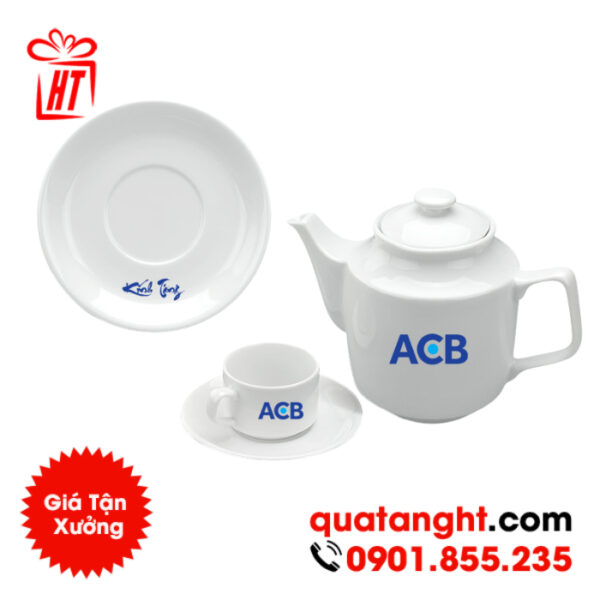 Ấm trà ngân hàng acb