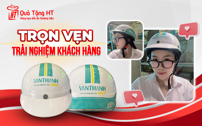 Nón bảo hiểm in thông tin phòng khám nha khoa