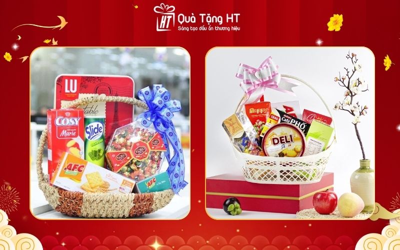 Giỏ quà Tết 200K bánh mứt cao cấp