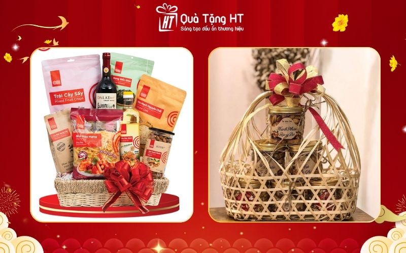 Giỏ quà Tết 200K hạt dinh dưỡng tổng hợp