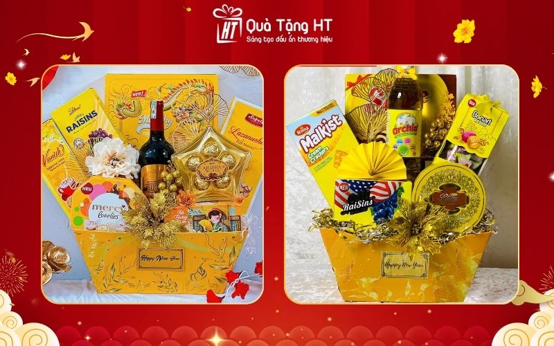 Giỏ quà Tết trái cây tươi sạch