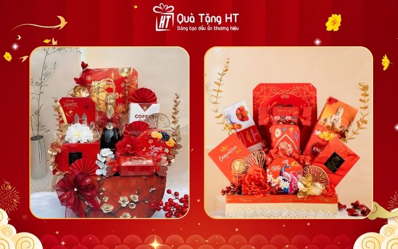Giỏ quà Tết doanh nghiệp sang trọng