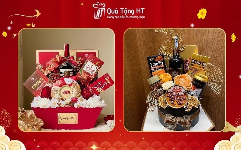 Giỏ quà Tết 450K – Nai một nắng Gia Lai, muối kiến vàng và rượu ngâm thảo mộc