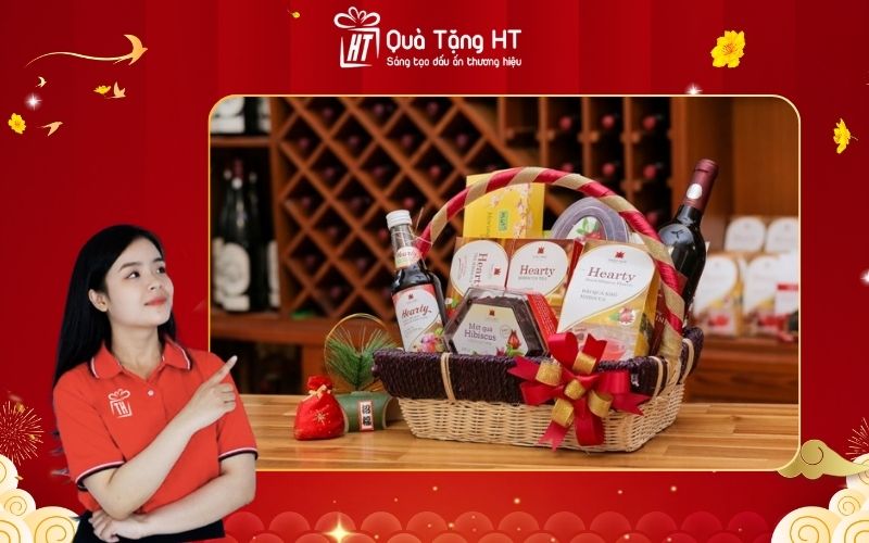 Địa Chỉ Đặt Mua Giỏ Quà Tết Dưới 500K Sang Trọng Chất Lượng