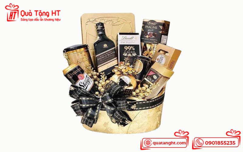 Giỏ quà vàng đồng – Sang trọng và tinh tế