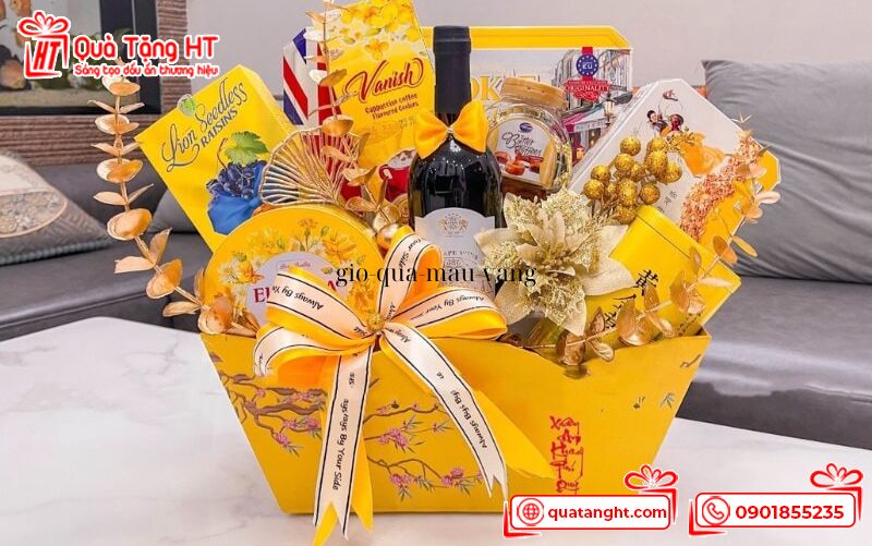 Giỏ quà vàng handmade – Sáng tạo và độc quyền