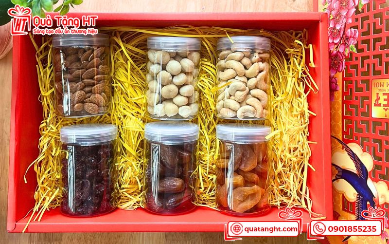 Giỏ quà Tết trái cây sấy