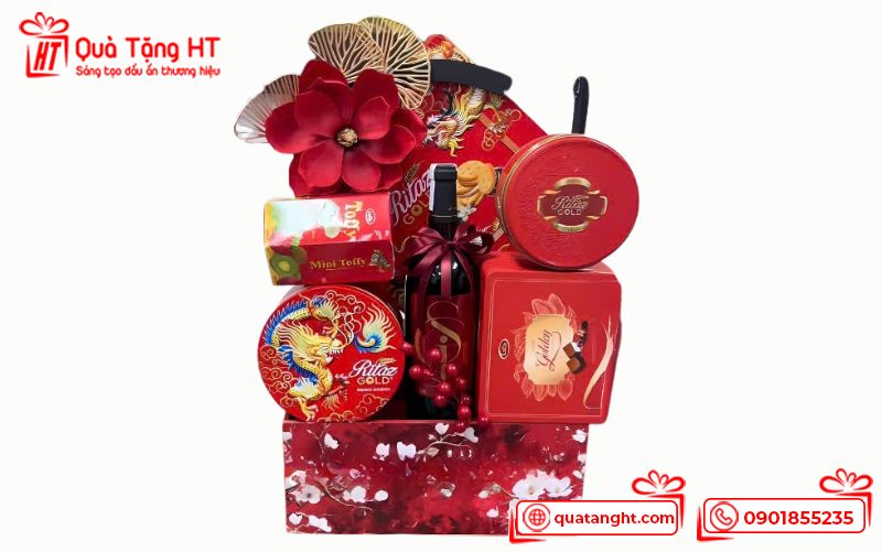 Giỏ quà mứt Tết truyền thống