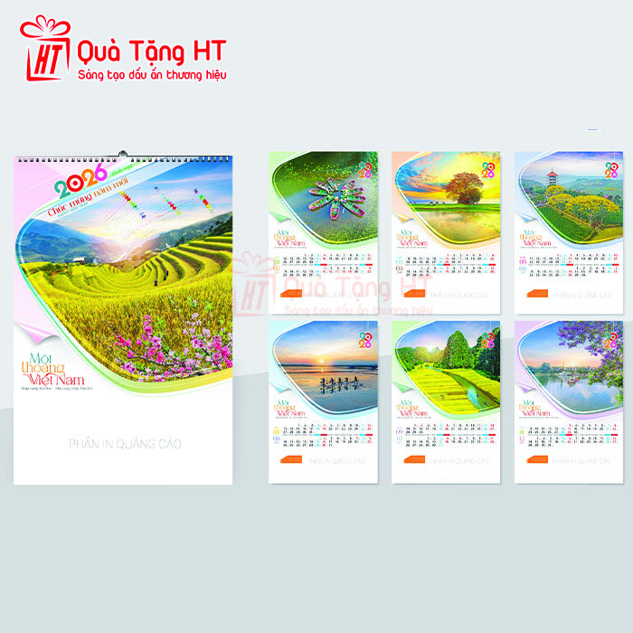 LỊCH LÒ XO 7 TỜ HT11