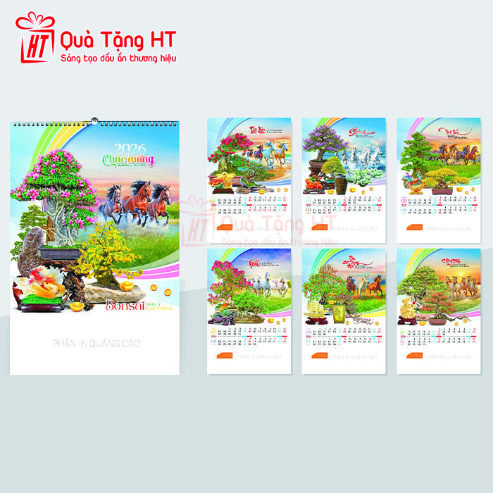 LỊCH LÒ XO 7 TỜ HT12