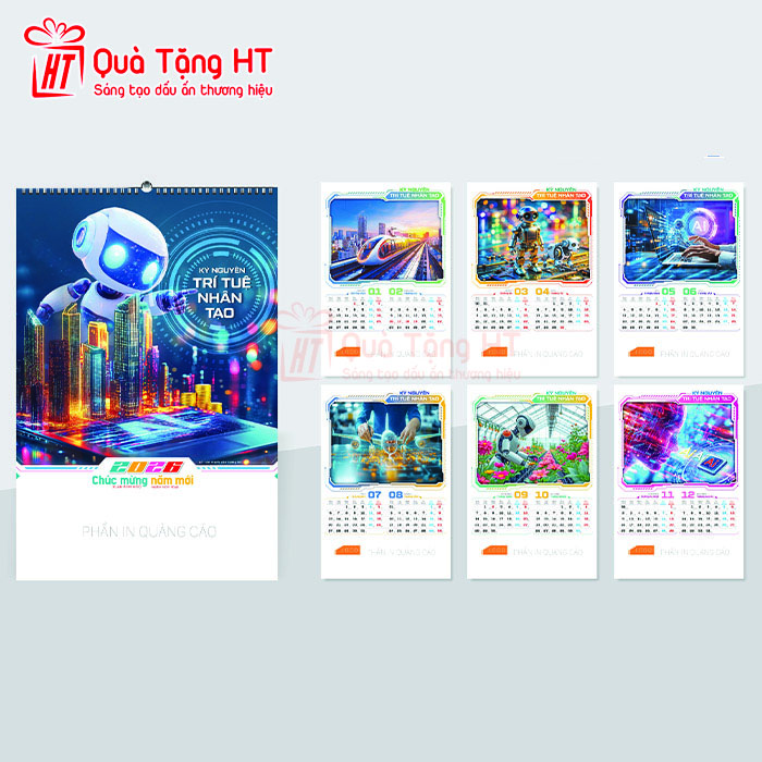 LỊCH LÒ XO 7 TỜ HT13
