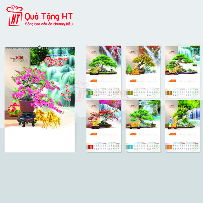 LỊCH LÒ XO 7 TỜ HT3