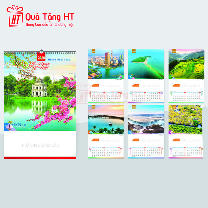 LỊCH LÒ XO 7 TỜ HT4