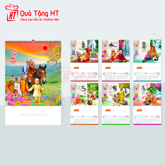 LỊCH LÒ XO 7 TỜ HT5