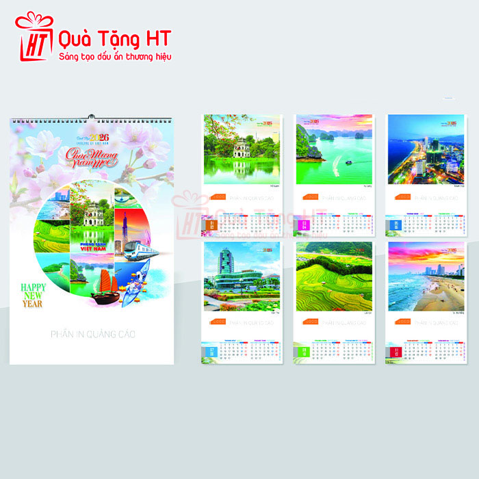 LỊCH LÒ XO 7 TỜ HT7