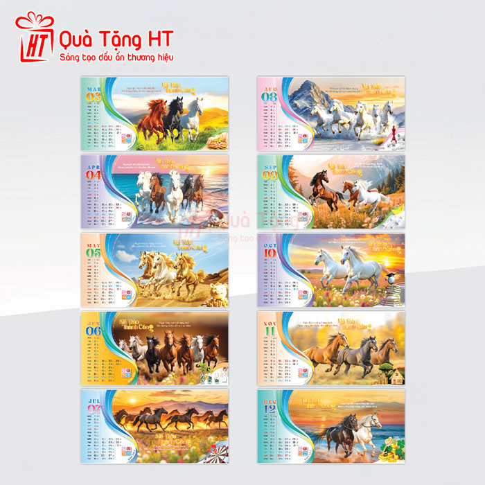 LỊCH ĐỂ BÀN HT13