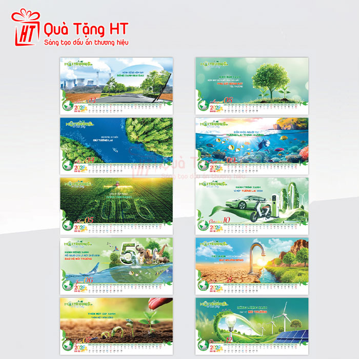 LỊCH ĐỂ BÀN HT17