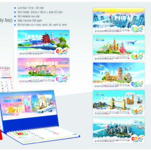 LỊCH ĐỂ BÀN VÒNG QUANH THẾ GIỚI