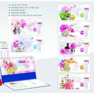 LỊCH ĐỂ BÀN VŨ ĐIỆU HOA