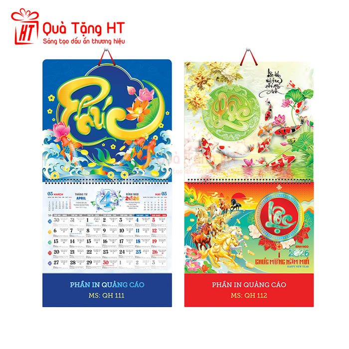 LỊCH LÒ XO 13 TỜ HT21