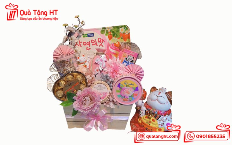 Giỏ quà “Hồng Ngọt Dịu” Giỏ quà “Hồng Ngọt Dịu”