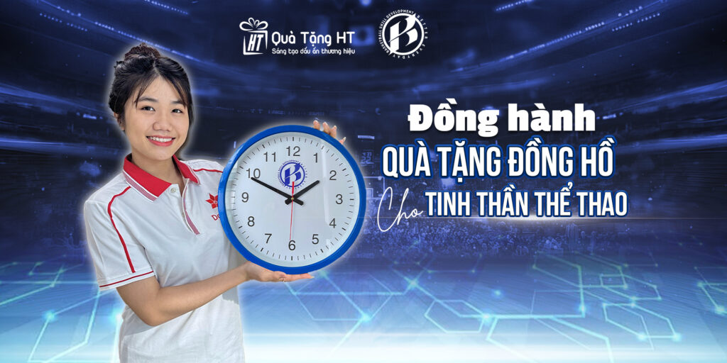 HT Hoàn Thiện Dự Án Đồng Hồ Treo Tường In Logo Cho Câu Lạc Bộ Bóng Rổ – Giải Pháp Quà Tặng Mang Dấu Ấn Thương Hiệu Thể Thao