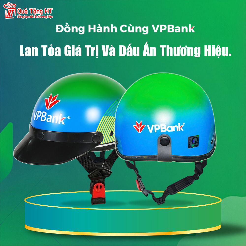 QUÀ TẶNG HT – ĐỒNG HÀNH CÙNG VPBANK TRONG DỰ ÁN QUÀ TẶNG NÓN BẢO HIỂM IN LOGO