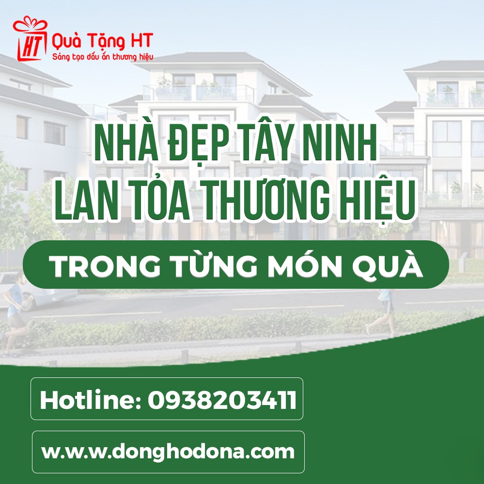 QUÀ TẶNG HT TỰ HÀO ĐỒNG HÀNH CÙNG NHÀ ĐẸP TÂY NINH TRONG DỰ ÁN NÓN BẢO HIỂM IN LOGO
