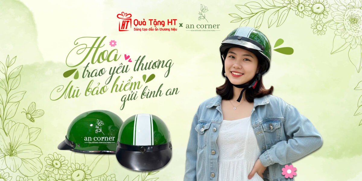Nón Bảo Hiểm Thương Hiệu AN Corner Shop – Dấu Ấn Tự Hào Từ Quà Tặng HT